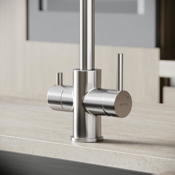 Смеситель для кухни Sancos Vela SC4013BN, брашированный никель - фото 7