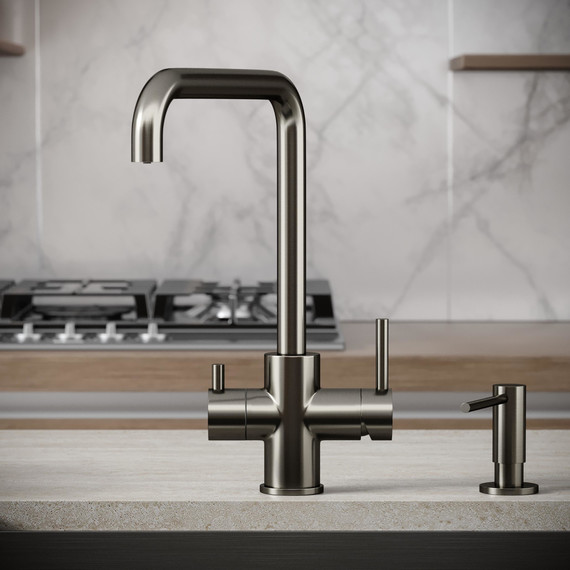 Смеситель для кухни Sancos Vela SC4013GG, вороненая сталь - фото 4