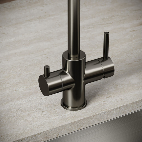 Смеситель для кухни Sancos Vela SC4013GG, вороненая сталь - фото 6