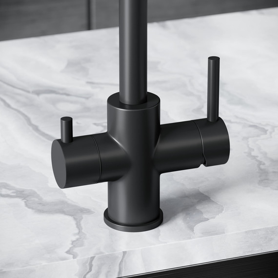 Смеситель для кухни Sancos Vela SC4013MB, чёрный матовый - фото 6