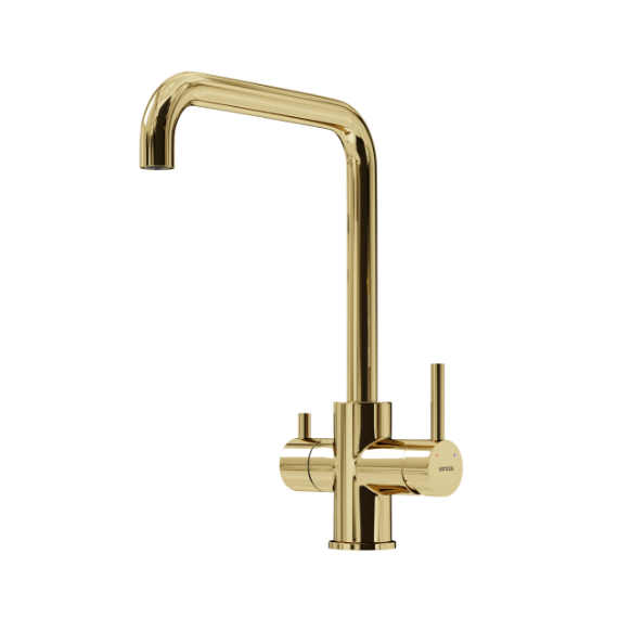 Смеситель для кухни Sancos Vela SC4013ZG, полированное золото - фото 