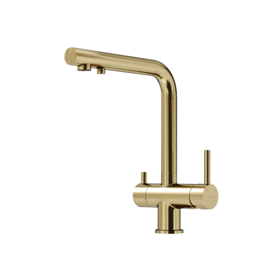 Смеситель для кухни Sancos Foster SC4014BG, брашированное золото - фото 