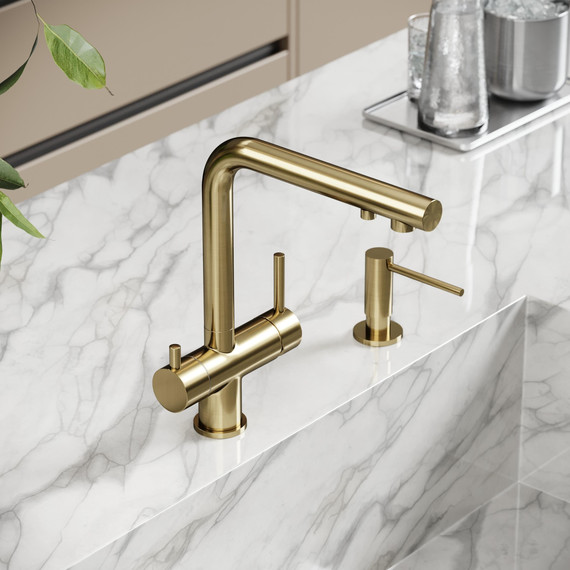 Смеситель для кухни Sancos Foster SC4014BG, брашированное золото - фото 2