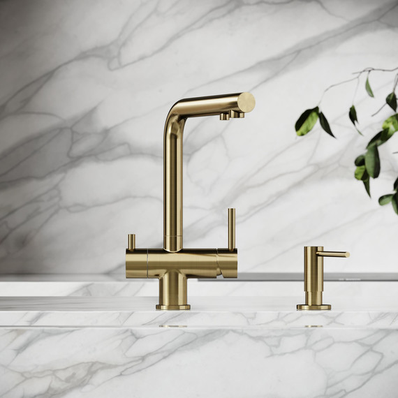 Смеситель для кухни Sancos Foster SC4014BG, брашированное золото - фото 4