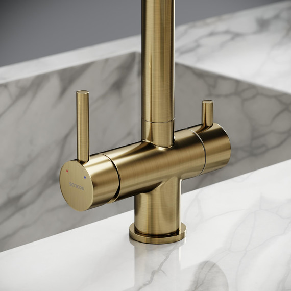 Смеситель для кухни Sancos Foster SC4014BG, брашированное золото - фото 6