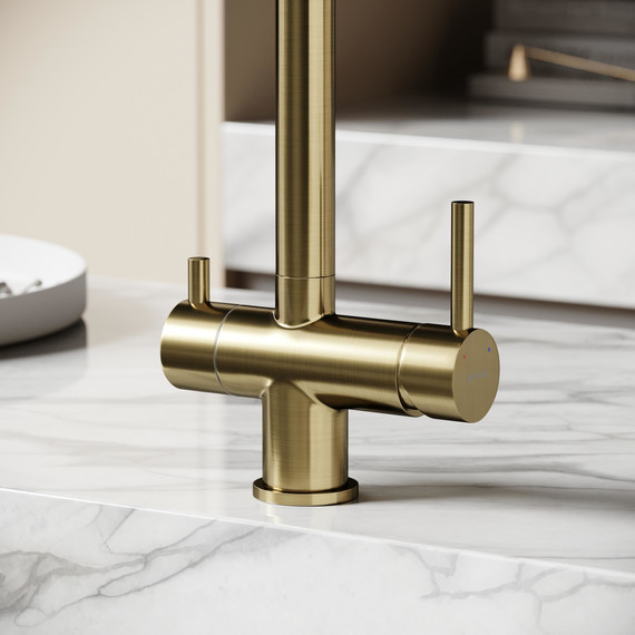 Смеситель для кухни Sancos Foster SC4014BG, брашированное золото - фото 7