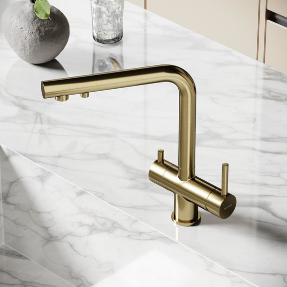 Смеситель для кухни Sancos Foster SC4014BG, брашированное золото - фото 8