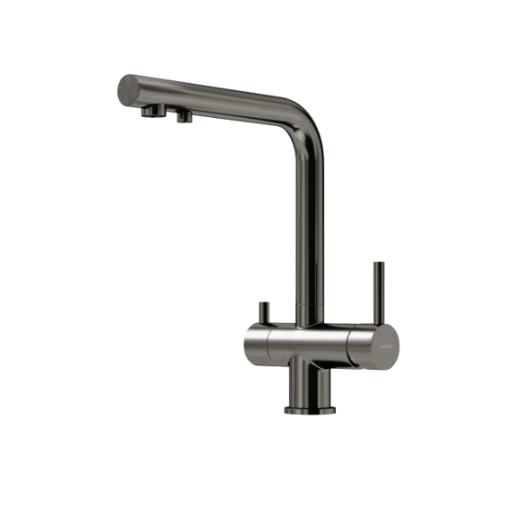 Смеситель для кухни Sancos Foster SC4014GG, вороненая сталь - фото 