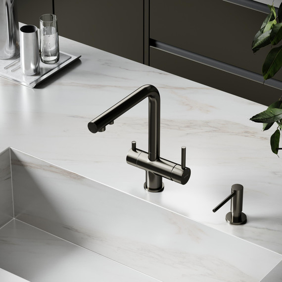 Смеситель для кухни Sancos Foster SC4014GG, вороненая сталь - фото 3