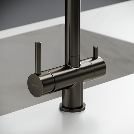 Смеситель для кухни Sancos Foster SC4014GG, вороненая сталь - фото 6
