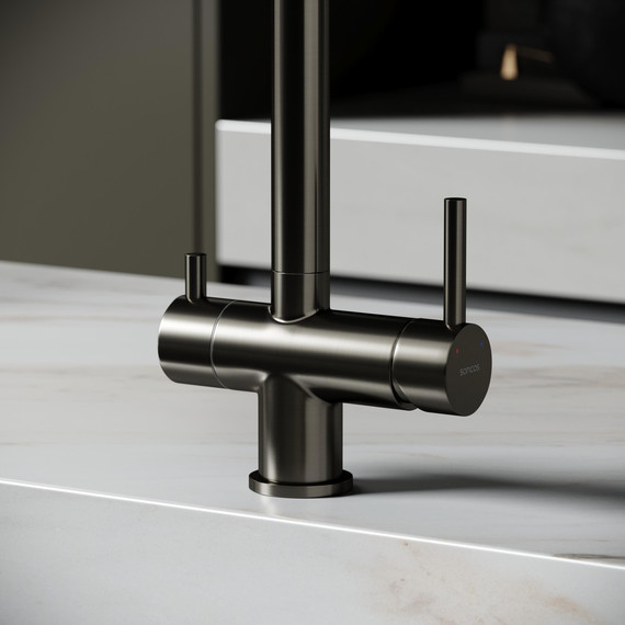 Смеситель для кухни Sancos Foster SC4014GG, вороненая сталь - фото 7
