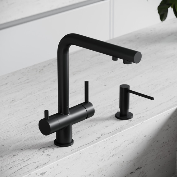 Смеситель для кухни Sancos Foster SC4014MB, чёрный матовый - фото 2