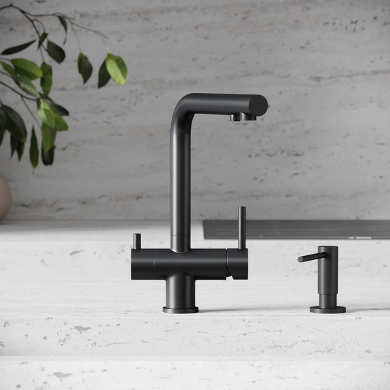Смеситель для кухни Sancos Foster SC4014MB, чёрный матовый - фото 4
