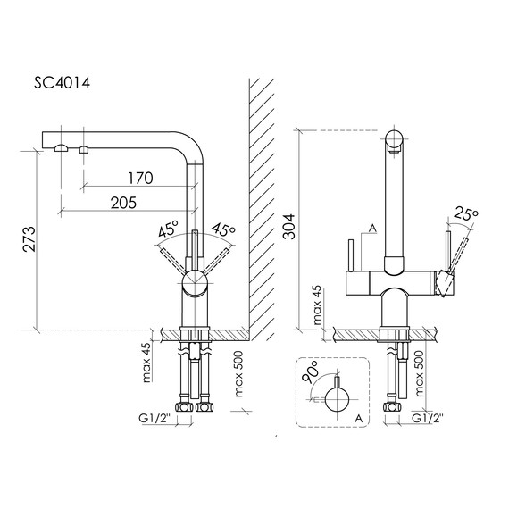 Смеситель для кухни Sancos Foster SC4014ZG, полированное золото - фото 9