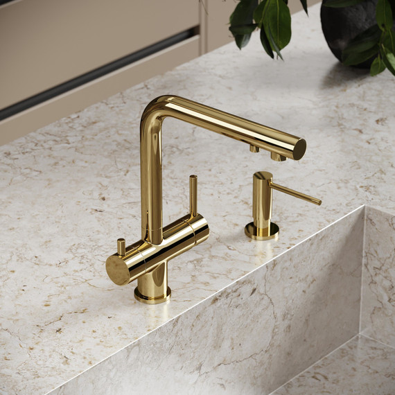 Смеситель для кухни Sancos Foster SC4014ZG, полированное золото - фото 2