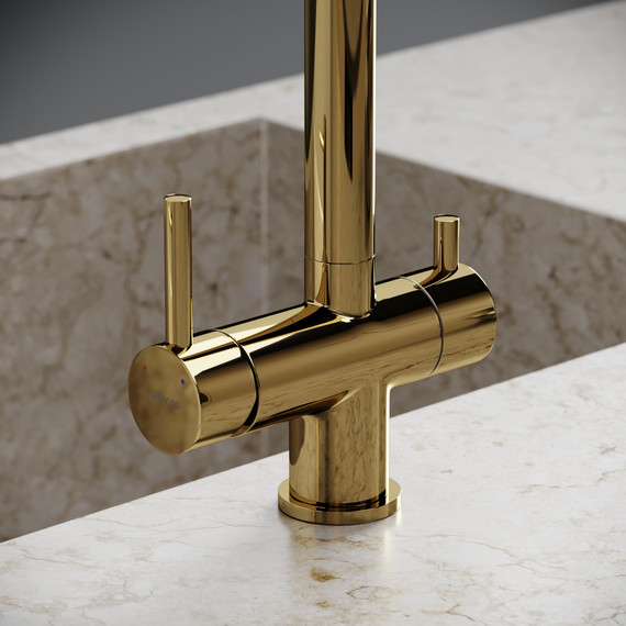 Смеситель для кухни Sancos Foster SC4014ZG, полированное золото - фото 6