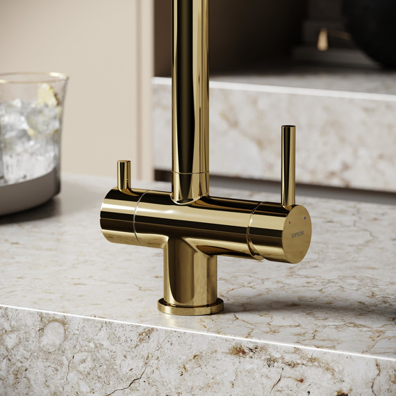 Смеситель для кухни Sancos Foster SC4014ZG, полированное золото - фото 7