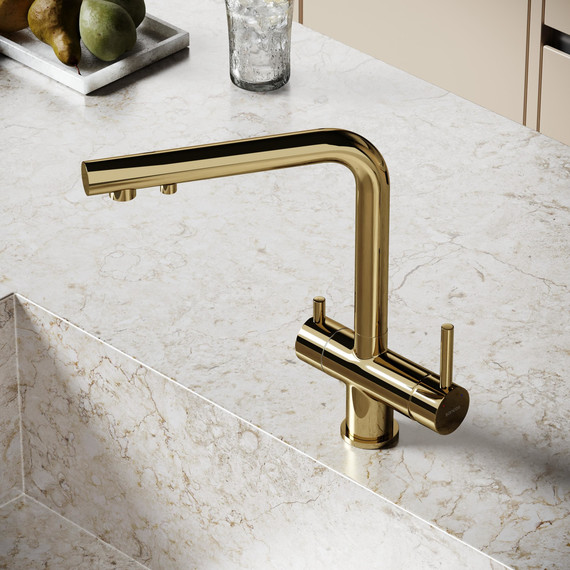 Смеситель для кухни Sancos Foster SC4014ZG, полированное золото - фото 8