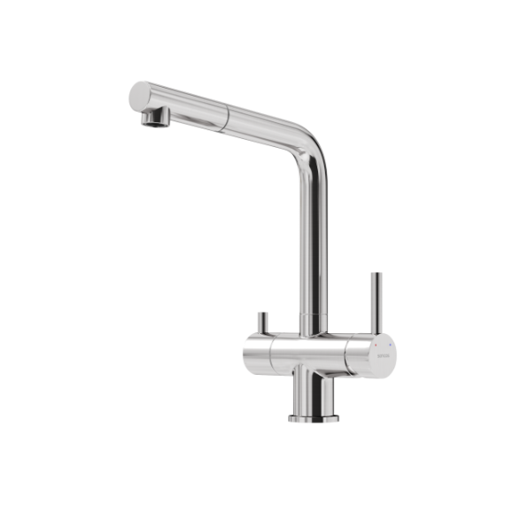 Смеситель для кухни Sancos Spin SC4015BN, брашированный никель - фото 