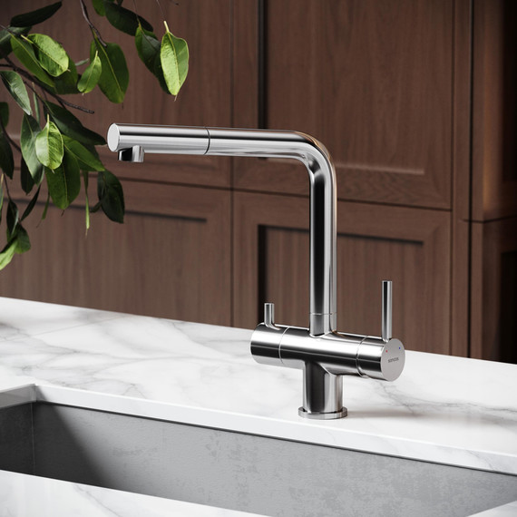 Смеситель для кухни Sancos Spin SC4015BN, брашированный никель - фото 7