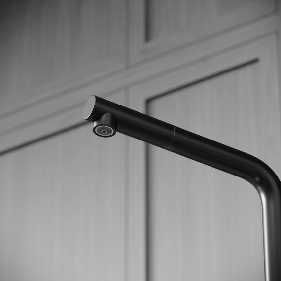 Смеситель для кухни Sancos Spin SC4015MB, чёрный матовый - фото 5