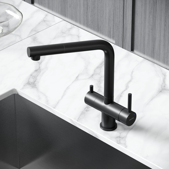 Смеситель для кухни Sancos Spin SC4015MB, чёрный матовый - фото 8