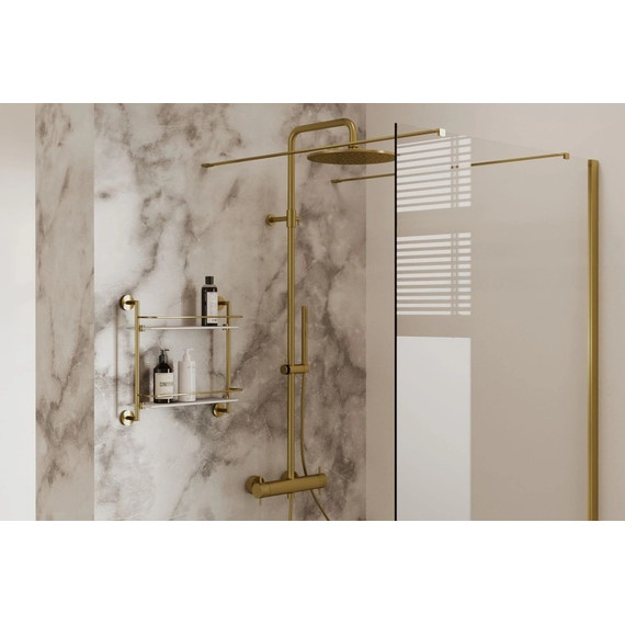 Душевая стойка с термостатом Allen Brau Fantasy 5.11001-GB, золото - фото 2