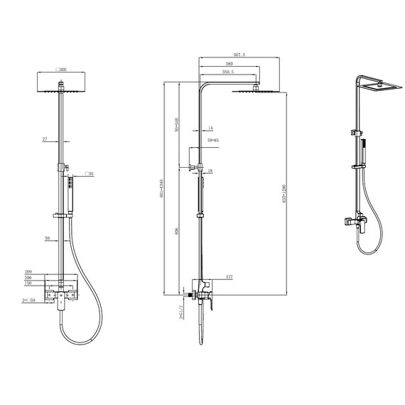 Душевая стойка Allen Brau Infinity 5.21012-00 - фото 10