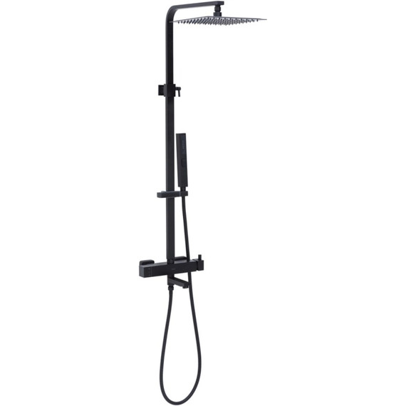 Душевая стойка Allen Brau Infinity 5.21029-31, чёрный матовый - фото 