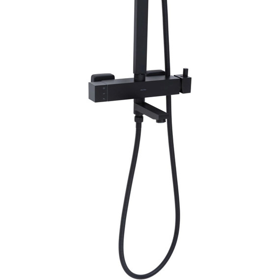 Душевая стойка Allen Brau Infinity 5.21029-31, чёрный матовый - фото 5