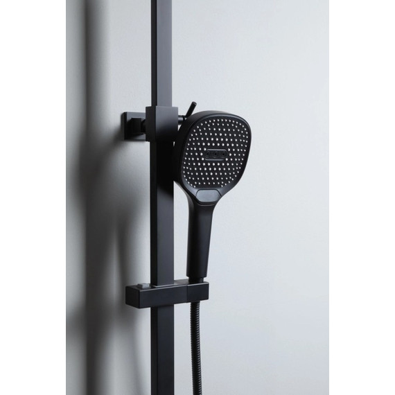 Душевая стойка Allen Brau Infinity 5.21030-31, чёрный матовый - фото 9