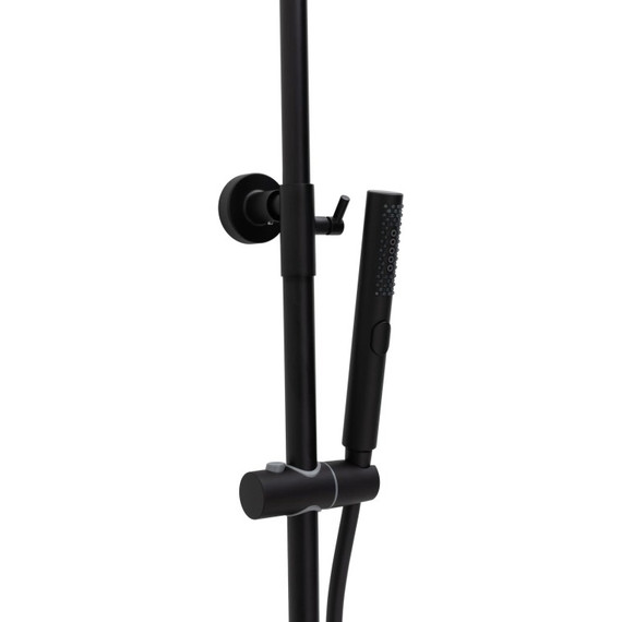 Душевая стойка с термостатом Allen Brau Infinity 5.21032-31, чёрный матовый - фото 3
