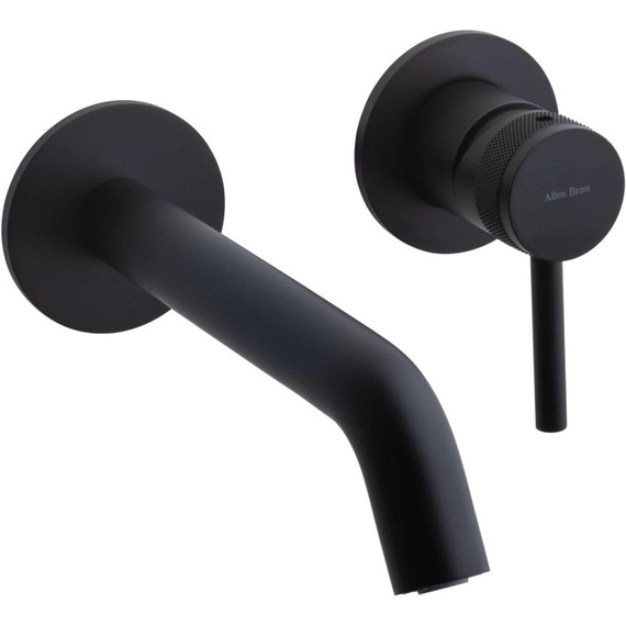 Смеситель для раковины настенный Allen Brau Priority 5.31030-31 (со скрытой частью) чёрный матовый - фото 3