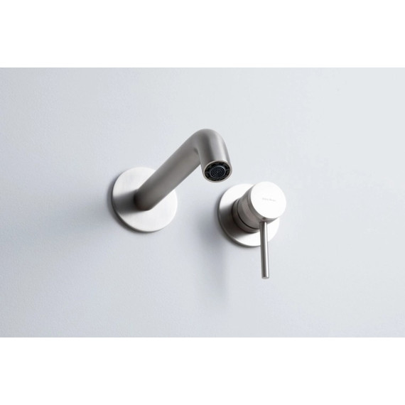 Смеситель для раковины настенный Allen Brau Priority 5.31030-BN (со скрытой частью) никель - фото 5