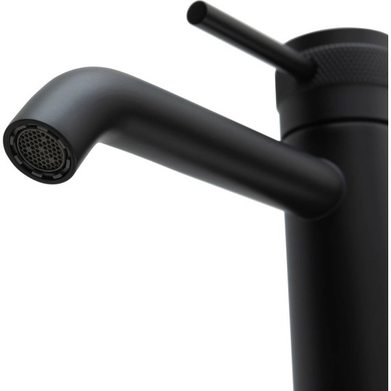 Смеситель для раковины высокий Allen Brau Priority 5.31A02-31, чёрный матовый - фото 2