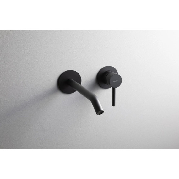 Смеситель для раковины настенный Allen Brau Priority 5.31A03-31 (со скрытой частью) чёрный матовый - фото 9