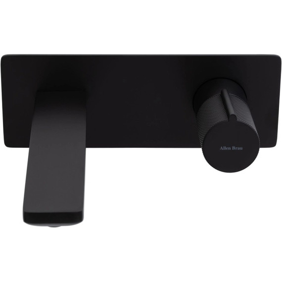 Смеситель для раковины настенный Allen Brau Liberty 5.33004-31 (со скрытой частью) чёрный матовый - фото 3