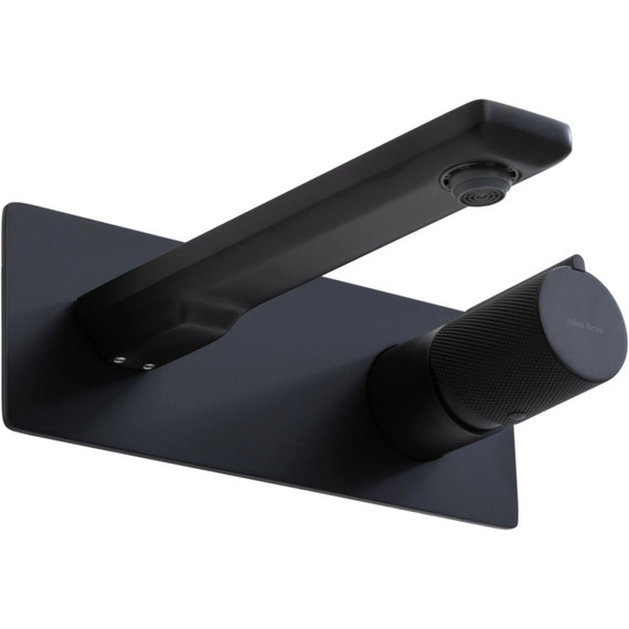 Смеситель для раковины настенный Allen Brau Liberty 5.33004-31 (со скрытой частью) чёрный матовый - фото 4