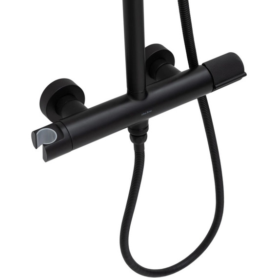 Душевая стойка Allen Brau Liberty 5.33007-31, чёрный матовый - фото 4