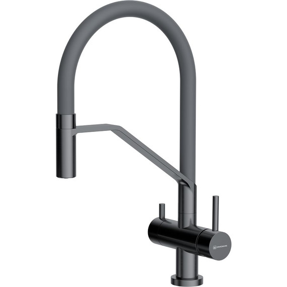 Смеситель для кухни Omoikiri Akeno GM 4994545, вороненая сталь - фото 
