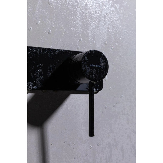 Смеситель для раковины настенный Allen Brau Glority 5.51004-31 (со скрытой частью) чёрный матовый - фото 8