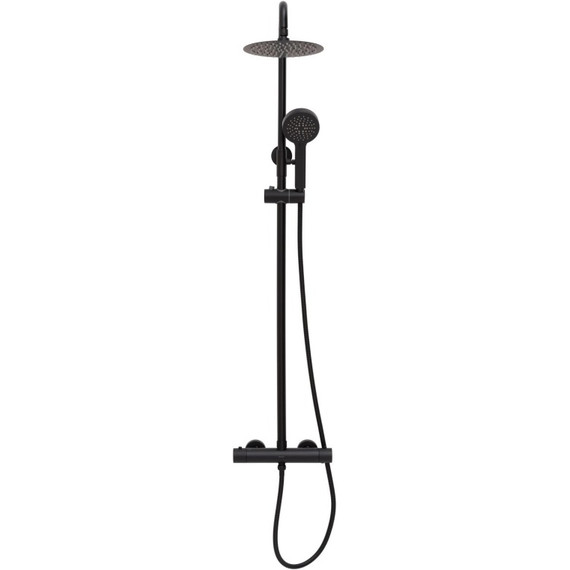 Душевая стойка с термостатом Allen Brau Eclipse 3.0 5.E1A11-31, чёрный матовый - фото 2