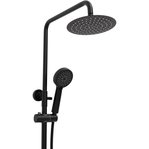 Душевая стойка с термостатом Allen Brau Eclipse 3.0 5.E1A11-31, чёрный матовый - фото 4