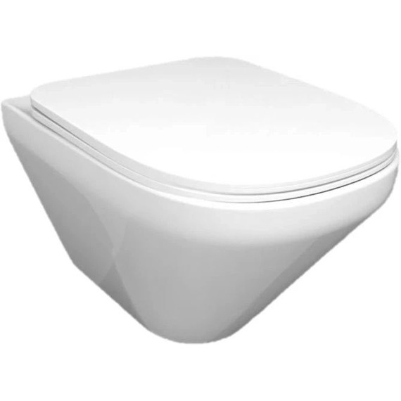 Инсталляция с подвесным безободковым унитазом Jacob Delafon Modern Life E21775RU-BL, сиденье с тонкой крышкой микролифт - фото 3