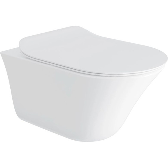 Инсталляция с подвесным безободковым унитазом Jacob Delafon Vive E28079RU-CP, сиденье с тонкой крышкой микролифт - фото 4