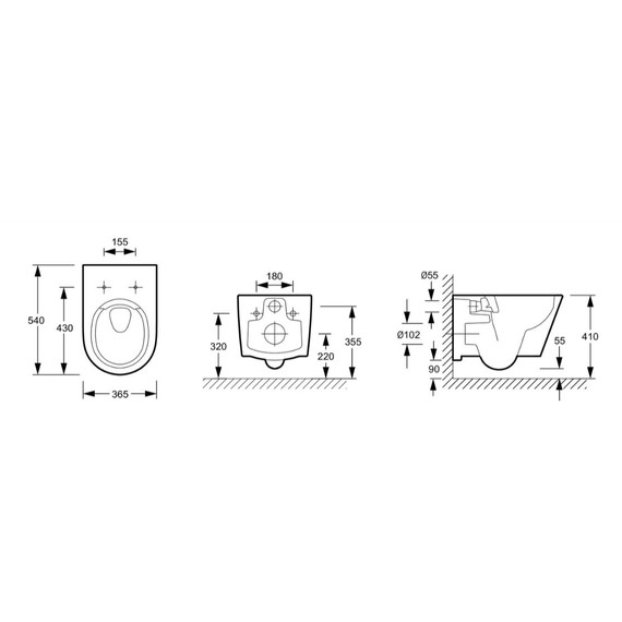Инсталляция с подвесным безободковым унитазом Jacob Delafon Bastille EDAB103-00, сиденье с тонкой крышкой микролифт - фото 6
