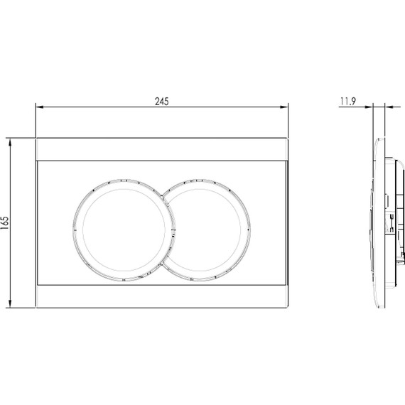 Инсталляция с подвесным безободковым унитазом Jacob Delafon Struktura EDE103-00, сиденье с крышкой микролифт - фото 7