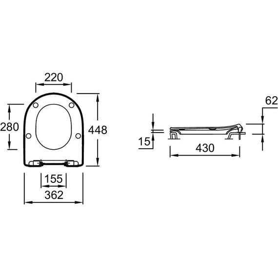 Инсталляция с подвесным унитазом Jacob Delafon Odeon Rive Gauche EDR103-00, сиденье с тонкой крышкой микролифт - фото 6