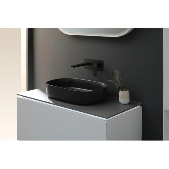 Смеситель для раковины настенный Allen Brau Infinity 5.21003-31 (со скрытой частью) чёрный матовый - фото 7