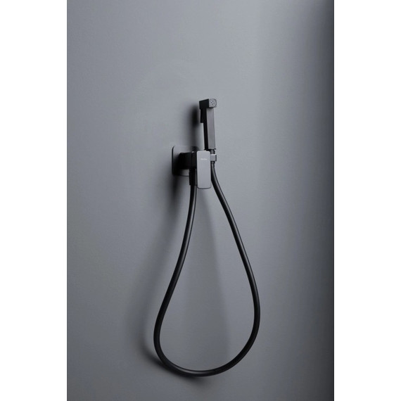 Набор для гигиенического душа Allen Brau Infinity 5.21005-31 (со скрытой частью) чёрный матовый - фото 6